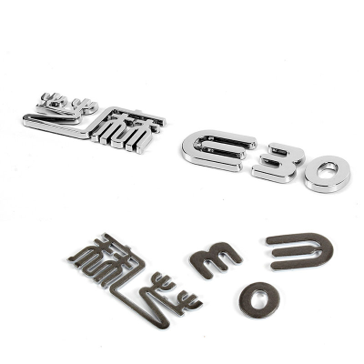 Custom 3D ABS Letters Car Emblem Badge Auto Logos Plastic Car Grill Hood Emblem
