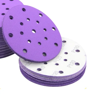 Hot Sale Customized Abrasive Hookit Disc Clean Sanding Abrasive Sand Paper with Logo Printed