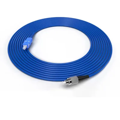 SC/UPC-FC/UPC High-quality Fiber Jumper Single-mode Simplex Indoor Armored Jumper