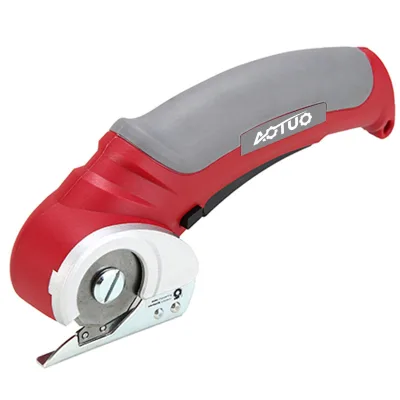 Cross-Border Small Metal Carpet & Leather Fabric Lithium Battery Powered Handheld Clothing Tailor Shears Stainless Steel Blades