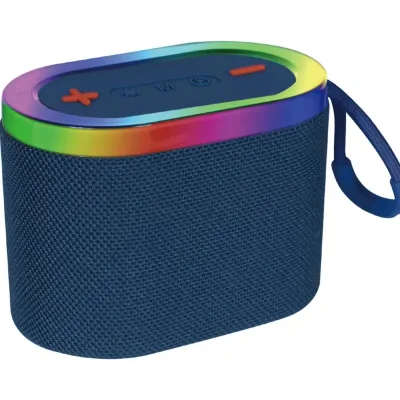 Promotional Mini Portable Wireless Speakers RGB LED Lighting Microphone Battery Power Certified Low Price