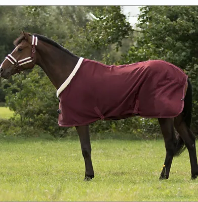 Premium Spring & Autumn Fleece Horse Sheet - Cozy Indoor Equine Blanket for Optimal Comfort