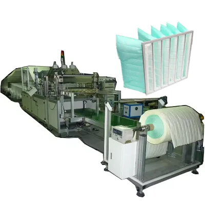 30pcs/min 800mm Width Packet Filter Production Line air Filter Bag Making Machine