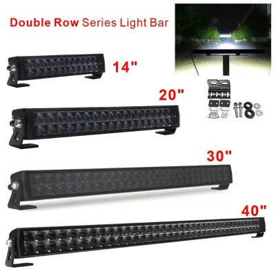 New BRTLED 375W 14/20/30/40inch Dual Row Straight LED Light Bar IP68/IP69K Waterproof Universal Fitment 50000 Hours Life Span