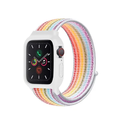 New Nylon Strap + case Integrated Strap for Iwatch3/4/5/6/7/8 Nylon Watch Band for Nylon Loop case Integrated Watchband