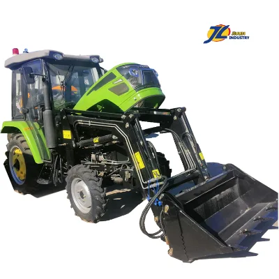 China Farm Cheap diesel Engine 60HP 50HP 4wd 100hp Mini Agricola 4x4 Sprayer Agriculture Tractor with Front End Loader Backhoe