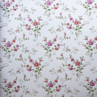 Classic Flowers Design Vinyl Wall Papers Home Decor Wallpaper