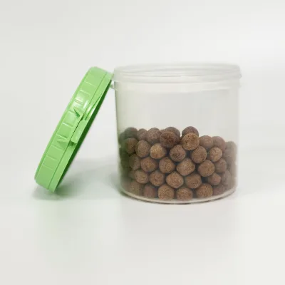 500ml & 1Liter HDPE Plastic Cylinder Jar Food Grade Empty Pails for Packaging Tea Coffee Powder Jam Honey-Wholesale