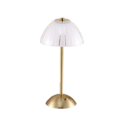 Wholesale Rechargeable DC LED Table Lamp Touch Control 3 Colors Dimming Modes Stepless 3W 800mAh Battery Iron Acrylic