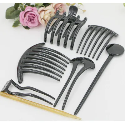 ABS Plastic Hairpin Comb and Sticks in Different Shapes Stylish Hair Claw Hair Clips