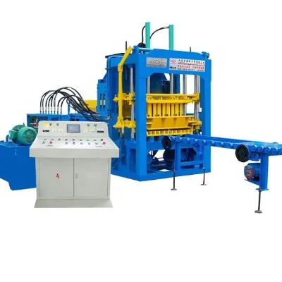 HONGFA QT4 Morocco Cement Brick Machine Hollow Bricks for Fences Concrete Blocks Price Jamaica Concrete Block Moulding Machine