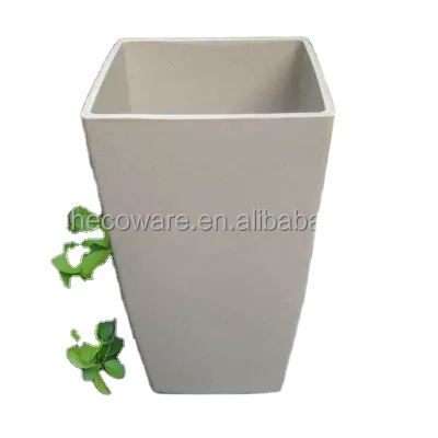 Eco Friendly Durable BPA Free Bamboo Fiber Flower Pot Indoor and Outdoor Garden Hanging Pot