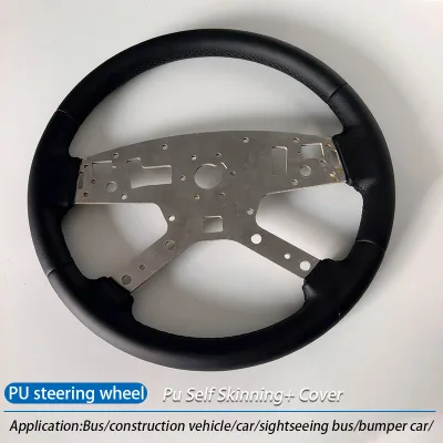 Wholesale Customized Steering Wheel Made of PU Material with Suitable Softness and Hardness Injection Molding Fire Resistant
