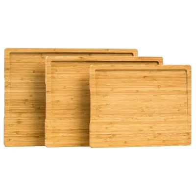 Custom Natural Multifunction Vegetable Thick Charcuterie Boards Bamboo Cutting Boards for Kitchen
