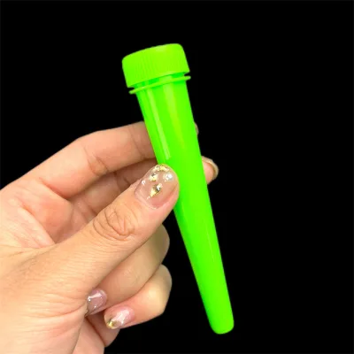 Child Resistant PP Pre Rolls Plastic Tube Container with Lug Cap Cone Holder  Vial Tube