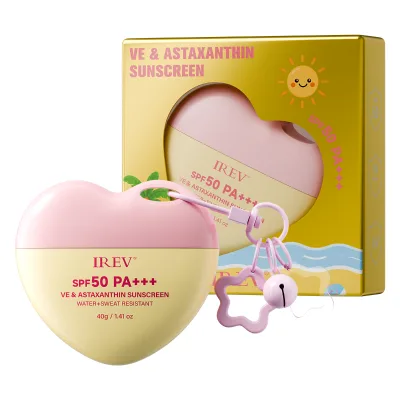 Korean Custom Private Label Sunscreen Cream Oily Travel Size Vegan Natural Hydrating Long Wear SPF50 PA+++ Face