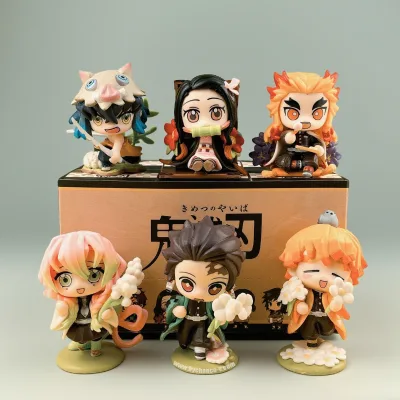 Popular Japan Anime Demon Hunter Sword Cartoon Mystery Box Blind Box Collectible Figure Toy for Toy Store High Profit