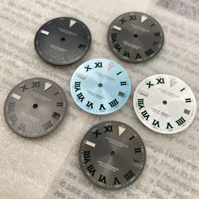 Watch Accessories Watch Dial No logo for NH05 Movement 24.5mm Dial with Hands Watch Parts Nh05 Watch Dial