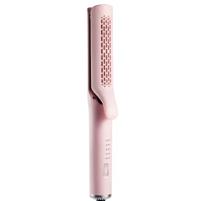 Professional Home Travel Portable Electric Flat Iron 140-220 Degree Temperature Range Negative Ion Hair Straightener Curler LED