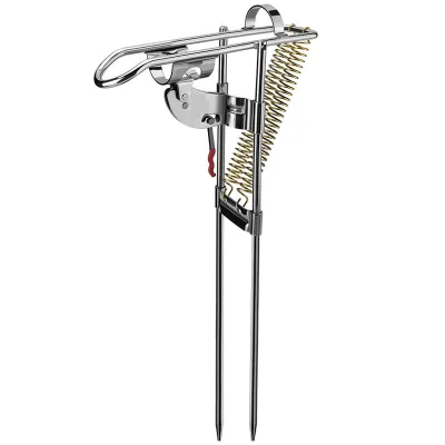 Powerful Tip-Up Hook Setter Double Spring Automatic Fishing Rod Pole Holder