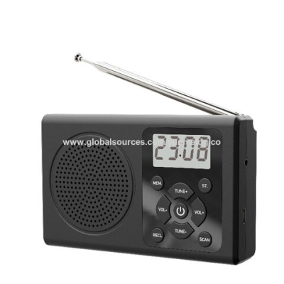 Clock Radios with pull out antenna portable clock radio FM radio