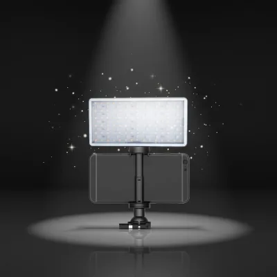 Mini Professional LED RGB Fill Light Panel Adjustable Color Temperature (2800-6800K) Portable for Camera Live Streaming