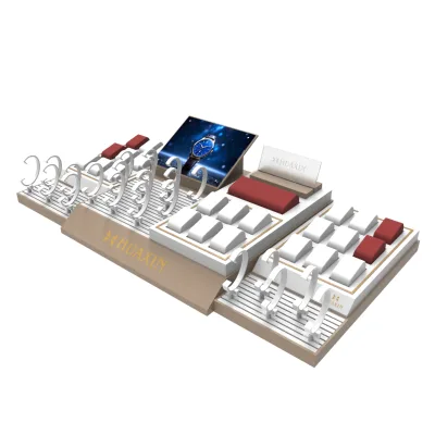 New Arrival Expandable Storage Wrist Watches Organizer Tray Custom Watch Display Stand Holder Wooden Watch Display Stand Set