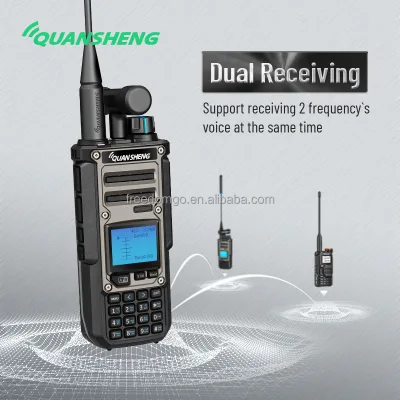 Quansheng TK11(8) 10W Walkie Talkie High Power Handheld Intercom NOAA Type-C Two Way Radio Transceiver