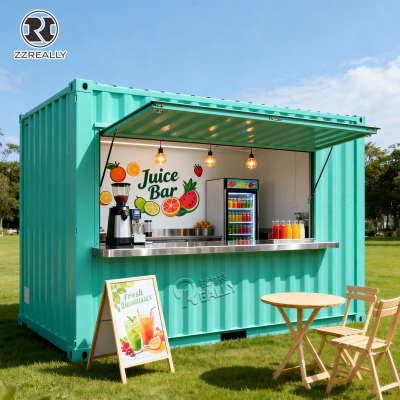 2026 Outdoor Modern Prefab Cafe Contain 40Ft Shipping Container Bar Portable Container Cafe Coffee Shop