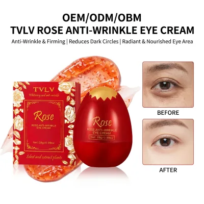 TVLV OEM ODM OBM Factory Direct Wholesale Rose Morning Night Use Hydrating Nourishing Moisturizing Brighten Remove Dark Circles