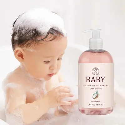 Hot Selling Baby Bath Gel Moisturizing Wash Tear Free Baby Gentle Cleansing Organic Baby Shampoo and Body Wash