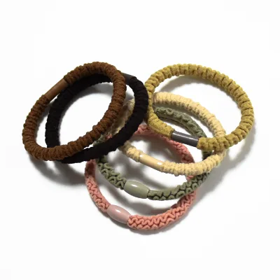 Fashion Cute Colorful Solid Hair Tie for Women High Quality Elastic Hair Bands Hair Tie Bracelet