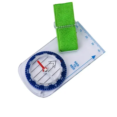 Customizable logo Waterproof Orienteering Map Compass with Thumb Strap for Hiking Competition