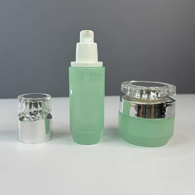Ready to Ship Custom High Quality 50g Glass Jar Bottles 30ml to 120ml Capacity Round Shape for Cream Cosmetic Packaging
