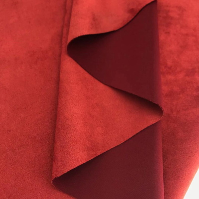 100% Polyester Woven Weft Suede Fabric for Sofa Cloth and Furniture Shoes