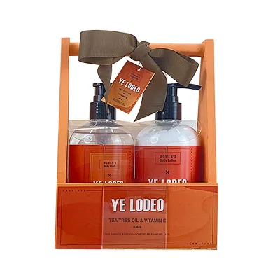 OEM Private Labels Body Skin Cleaning Shower Bath Scent Cold Process Natural Vegan Goat Milk Body Wash Body Lotion Set