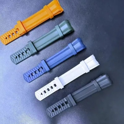 Colorful Silicone Watch Strap Soft Rubber Replacement Wrist Band Adjustable Sport Style Watch Accessories