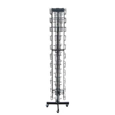 2020 Customize Rotating Metal Wire Greeting Card Holder Display Rack, Gift Card Display, DIY Kits Display Rack