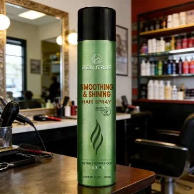 Private Label Smoothing Shining Hair Spray Professional Styling Gloss Control Frizz Finish Salon Beauty Care Product