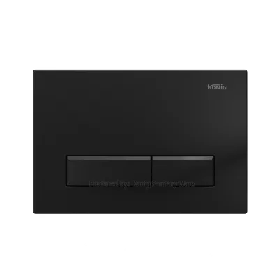 Hot Sale ABS Matte Black Color Push Panel Dual Flush Plate Fit SIgma01