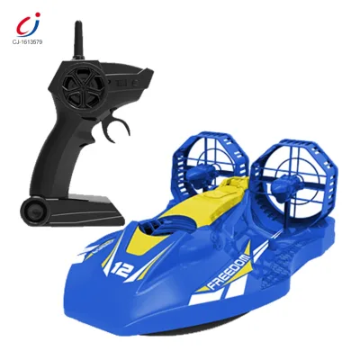Hot Sale 2.4 G 4 Channel Remote Control Hovercraft Children Toy High Speed Power Rc Amphibious Car Boat