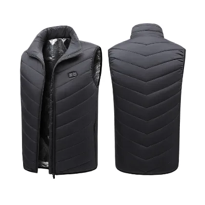 Winter Washable Men Autumn Winter Smart Heating Cotton Vest Gilet With13 Heating Zones
