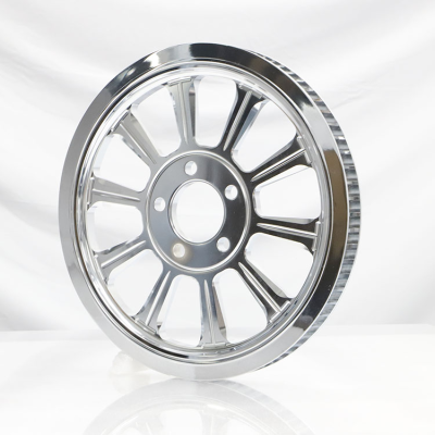 Manufacturer Customized Design Aluminum Alloy Motorcycle Chrome Drive Belt Pulley For Harley Davidson
