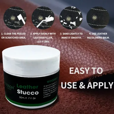 Leather Repair Kit with Sofa Furniture Car Seat Gap Filler Scratch Paste Polisher Stucco for Polishing Restoring Leather Items