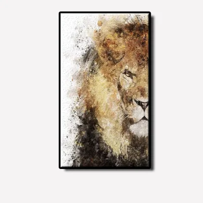 Top Fashion Handmade Oil Painting Abstract Animal Lion Wall Decor Painting for Home Decorations