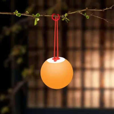 Cordless Orb Lamp PE Plastic LED Rechargeable Portable Waterproof Hanging Ball Lamp for Garden