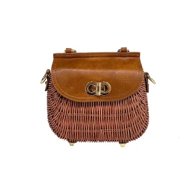 New Arrival Hot Sale Rattan Handbags Wholesale Portable Shoulder Bag Women's Handbags