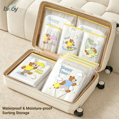 Printed Ziplock Clear Garment Packaging Bag Reusable Frosted Zipper Bag for Clothing