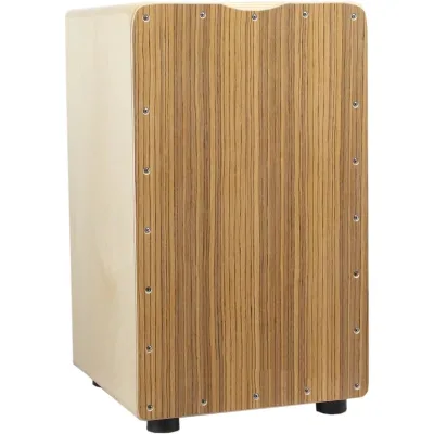 Adult Beginners Learning the Box Drum Wooden Box Drum Instrument - Sitting Professional Cajon Player