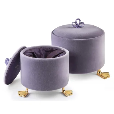 Customizable Top Cover Decorative Boxes for Home Decore Vintage Velvet Jewelry Box Packaging Watch Bracelet Storage Gift Box